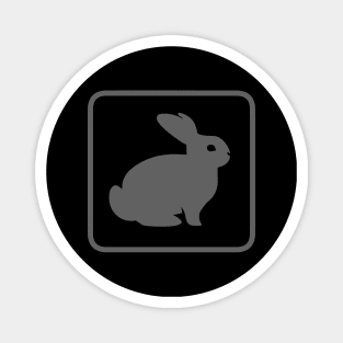 follow the white rabbit Magnet